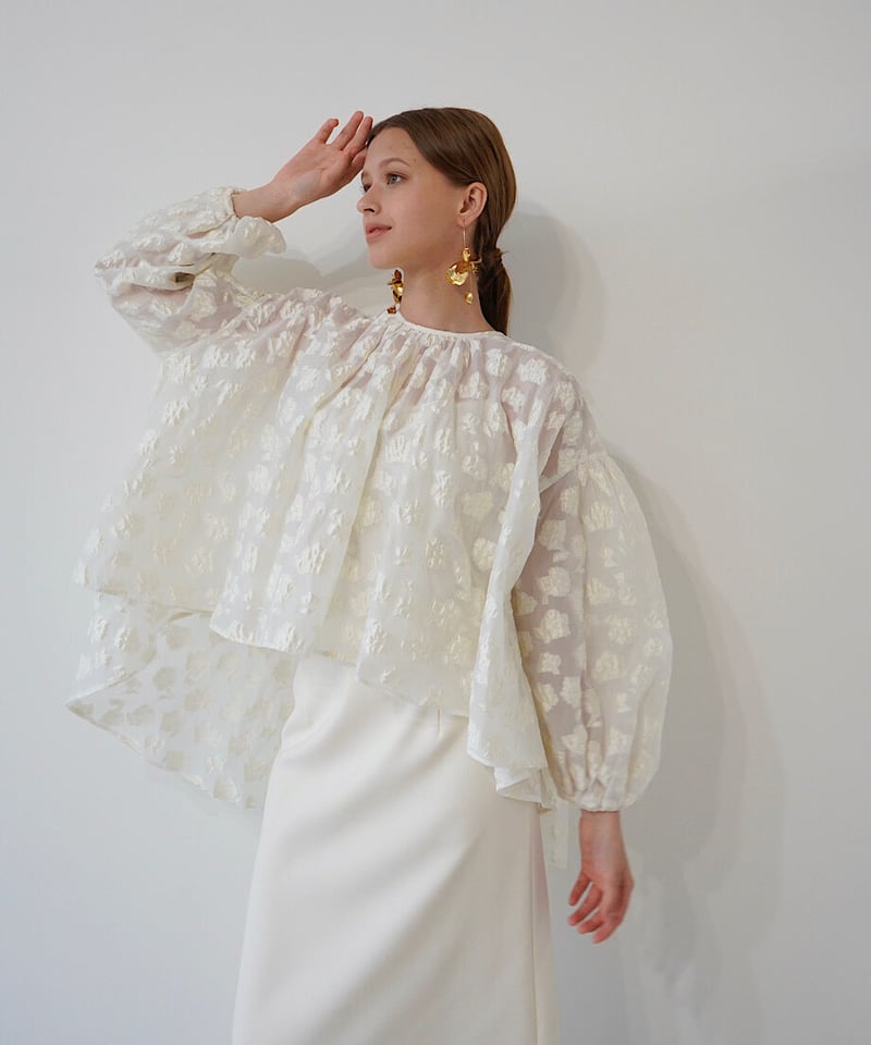jacquard over flare blouse | 【Acka.】エーシーケーエー｜公式...