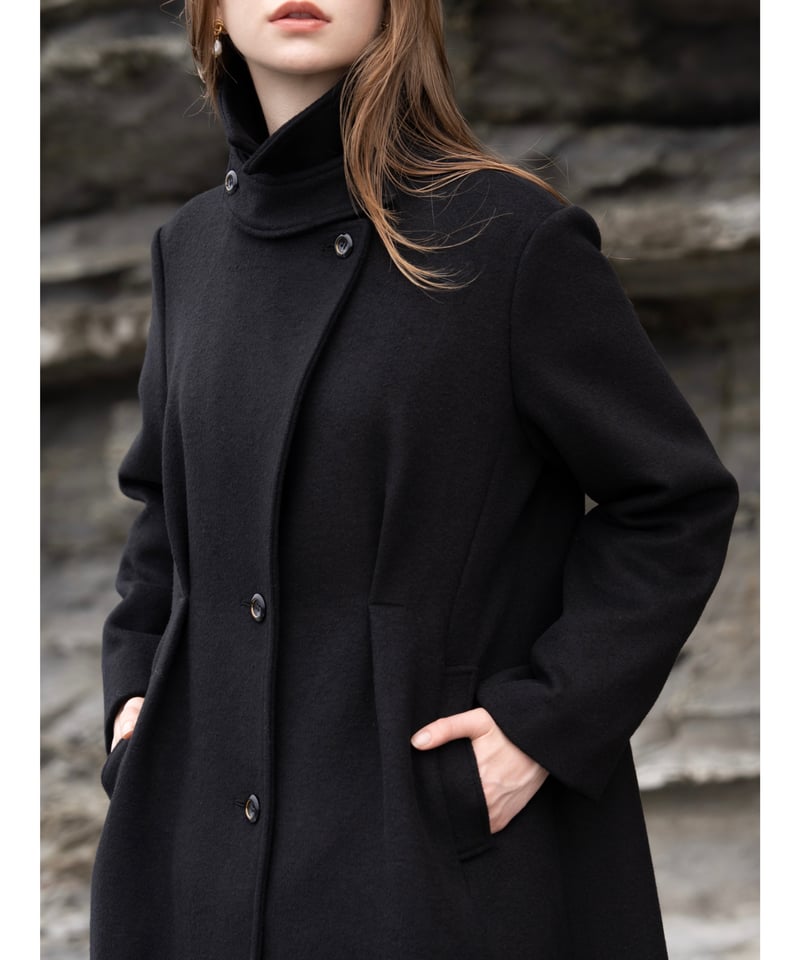 stand collar basic coat | Acka.｜ エーシーケーエー｜公式オンラ