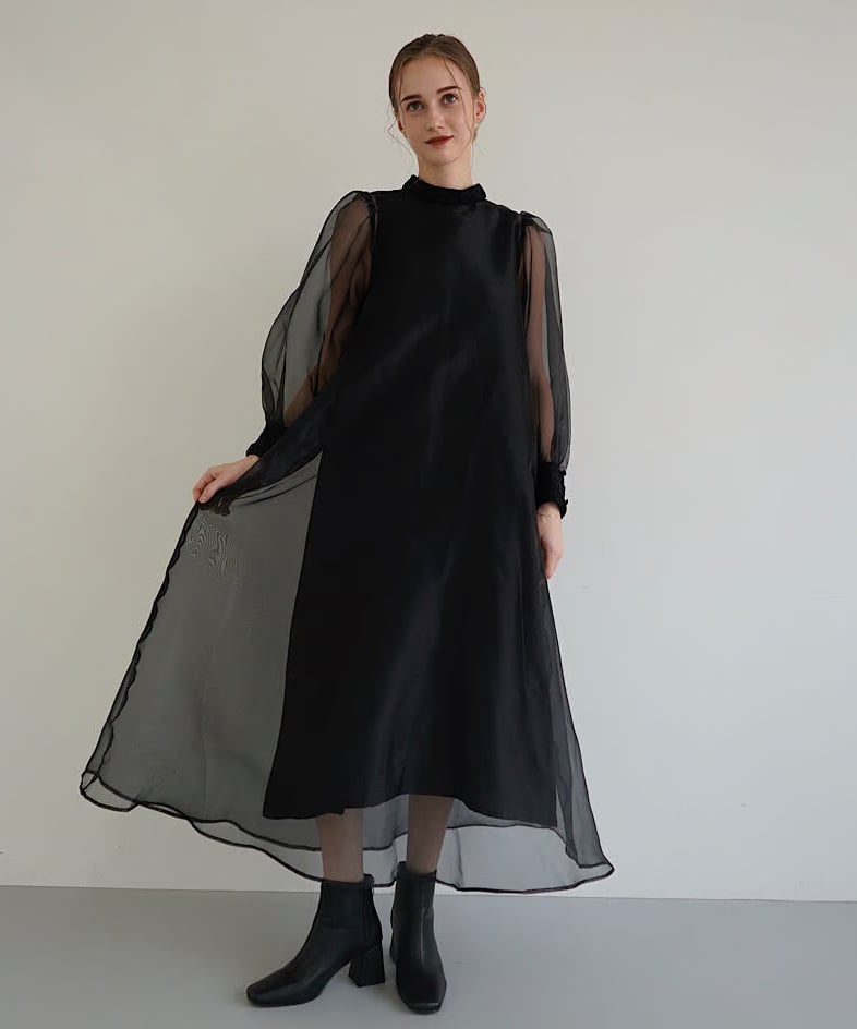 Acka sheer over one-piece オケージョンドレス sheer over one-piece – Acka online store
