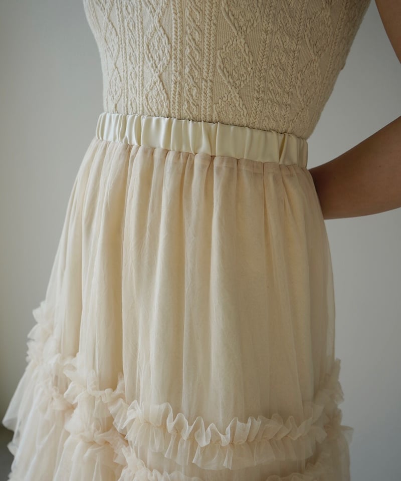 tulle long skirt | Acka.｜ エーシーケーエー｜公式オンラインストア