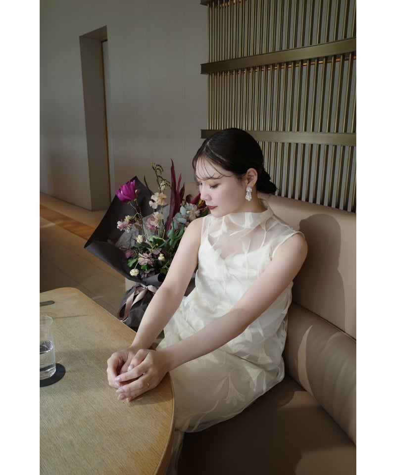 acka 試着のみsheer flower one-piece size1