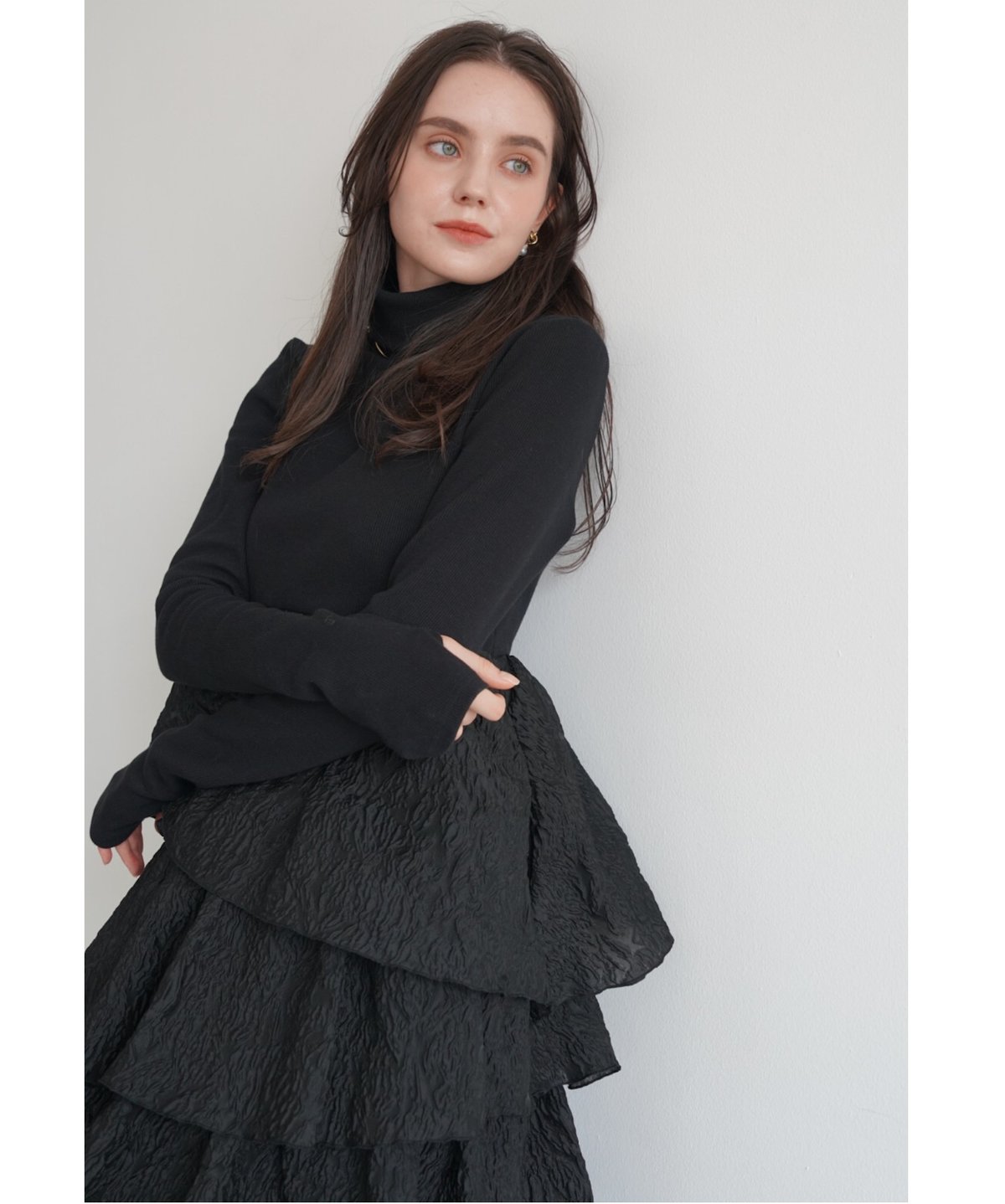 shirt docking sweat Acka さく acka shirt docking sweat