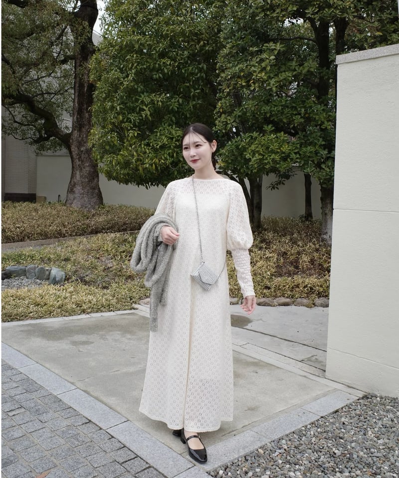 all lace puff one-piece | Acka.｜ エーシーケーエー｜公式オンラ