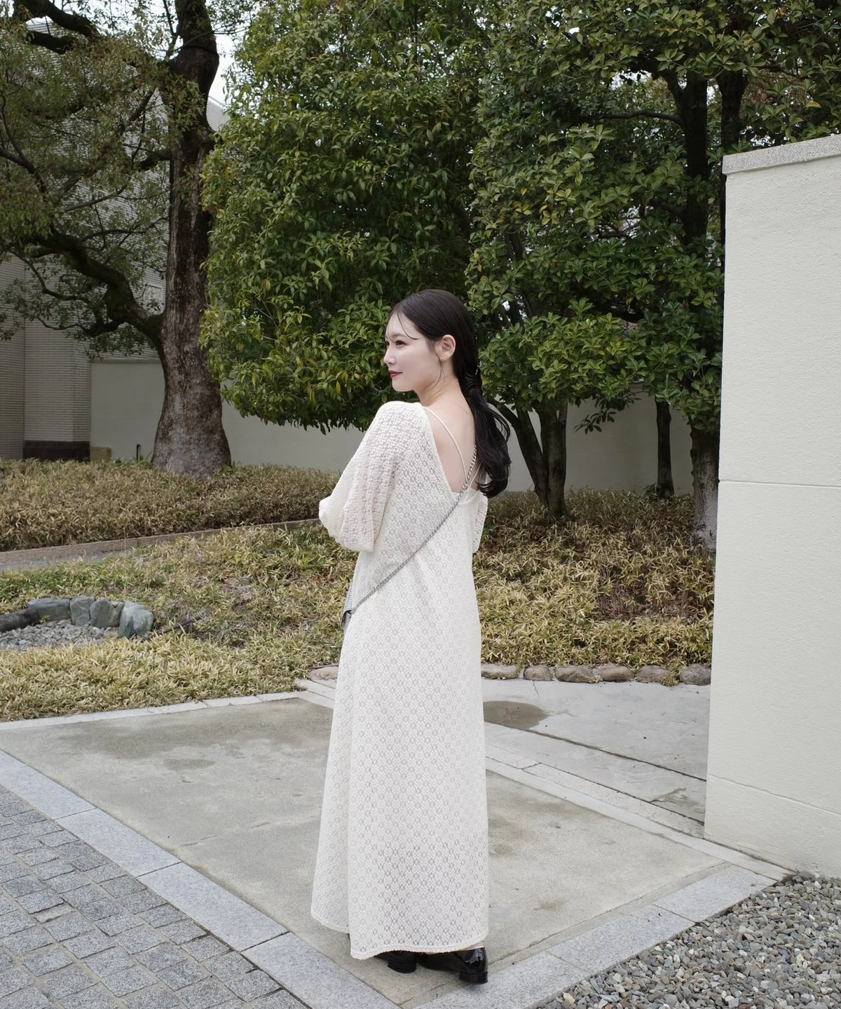 新品未使用acka all lace puff one-piece ワンピース