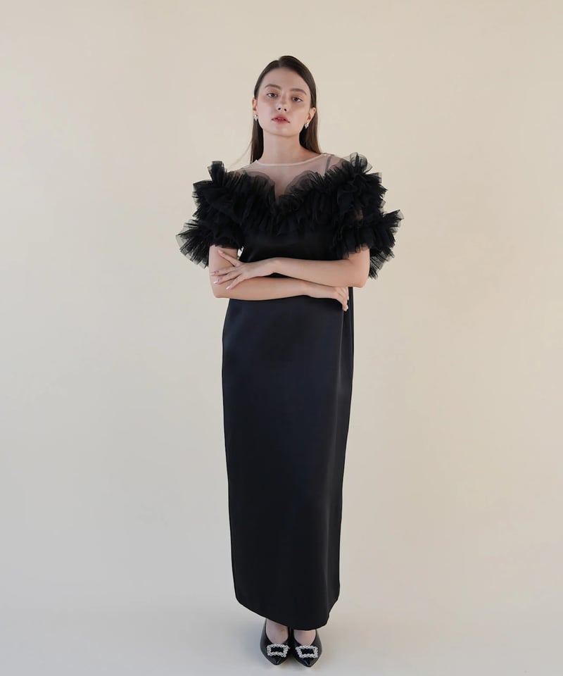 volume tulle dress | Acka.｜ エーシーケーエー｜公式オンラインストア