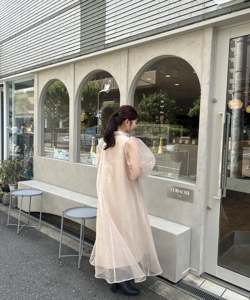 sheer over one-piece(light beige) | 【Acka.】エーシー...