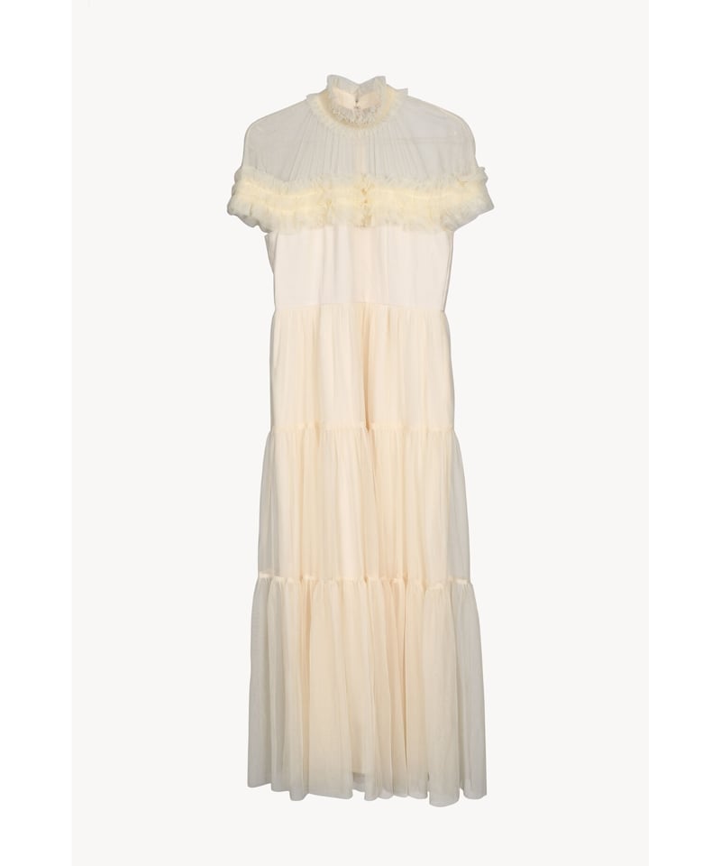 sheer shoulder dress（ivory） | 【Acka.】エーシーケーエー｜公...