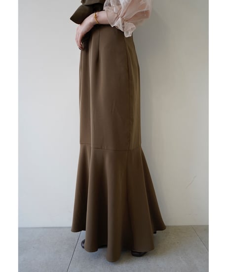 sheer puff dress（brown）