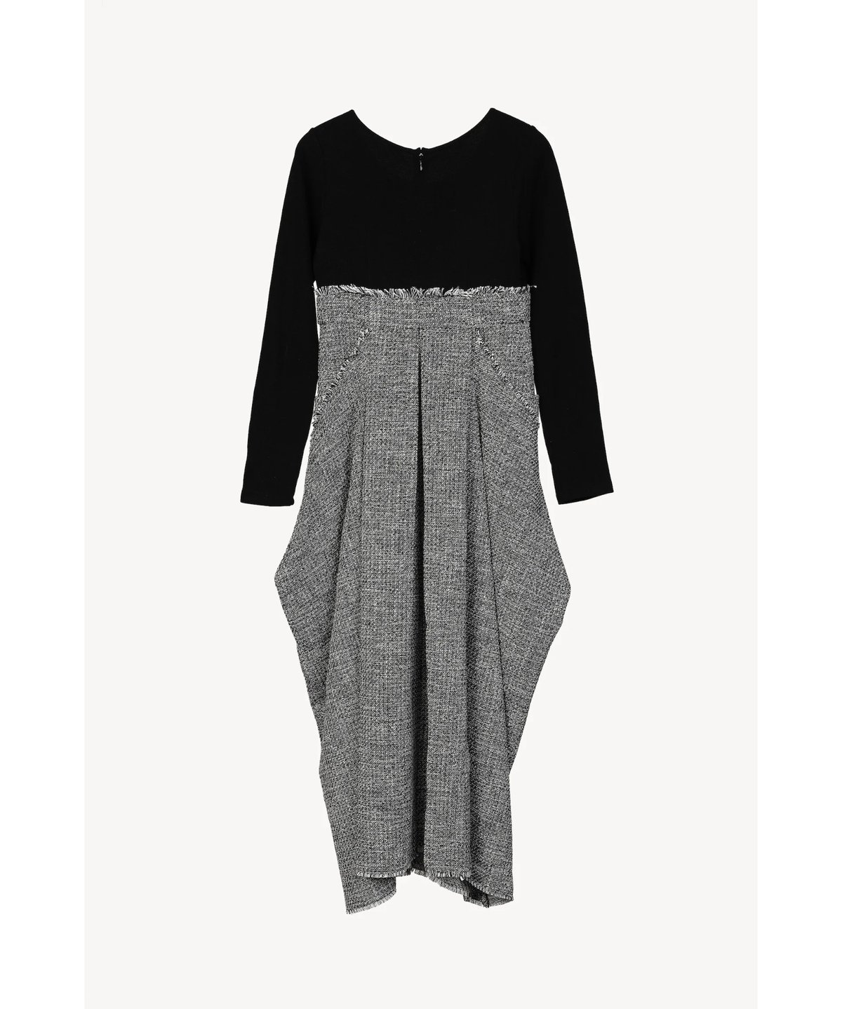 docking tweed cocoon one-piece | Acka.| エーシーケー docking tweed cocoon one-piece | Acka.| エーシーケー