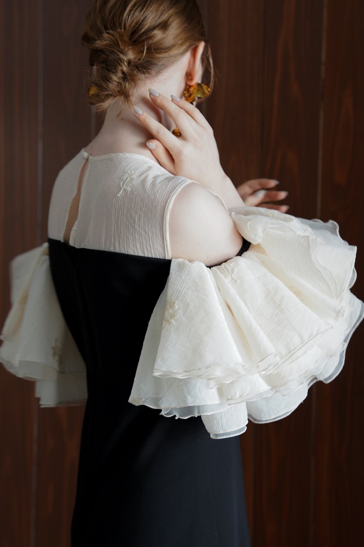 organdy frill dress | Acka.｜ エーシーケーエー｜公式オンラインストア 