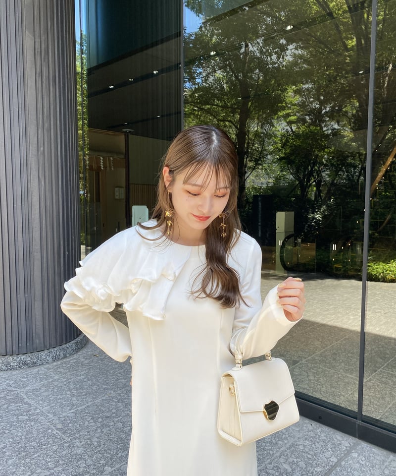 ワンピース acka balloon sleeve pencil one-piece - ワンピース