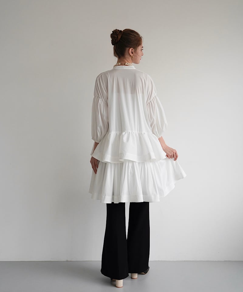 frill shirt one-piece（white） | 【Acka.】エーシーケーエー｜...
