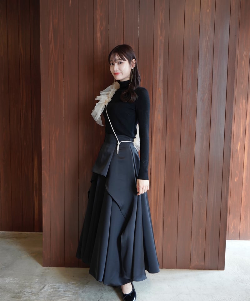 acka balloon satin skirt 【公式通販】