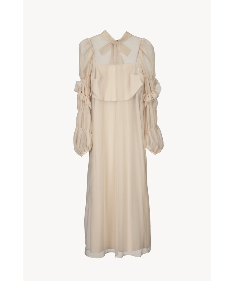 tulle sheer one-piece ( beige ) | 【Acka.】エーシーケ...