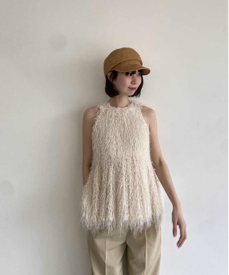 acka fringe american sleeve tops 【公式通販】