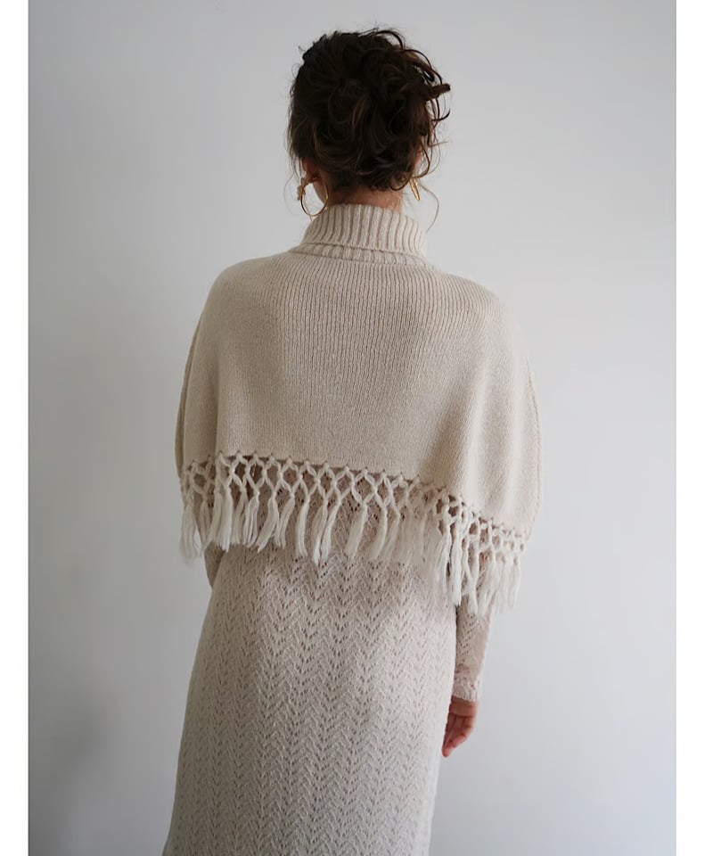 【acka】　cape ami knit one-piece ワンピース cape ami knit one-piece acka