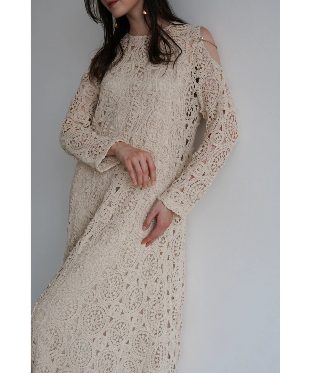 ワンピース acka chemical lace one-piece chemical lace one-piece – Acka online store