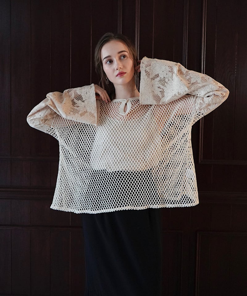 Acka flare sleeve ami tops