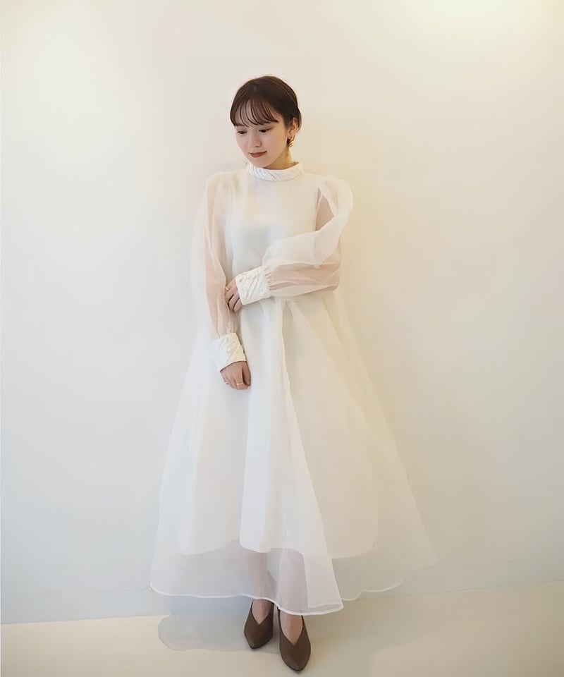 成人式の二次会お呼ばれにAcka dress one-piece white size2