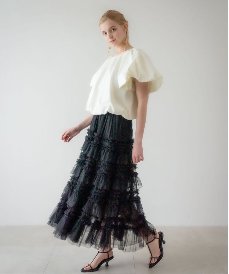 完売品Acka. original tiered skirt Ivory - スカート