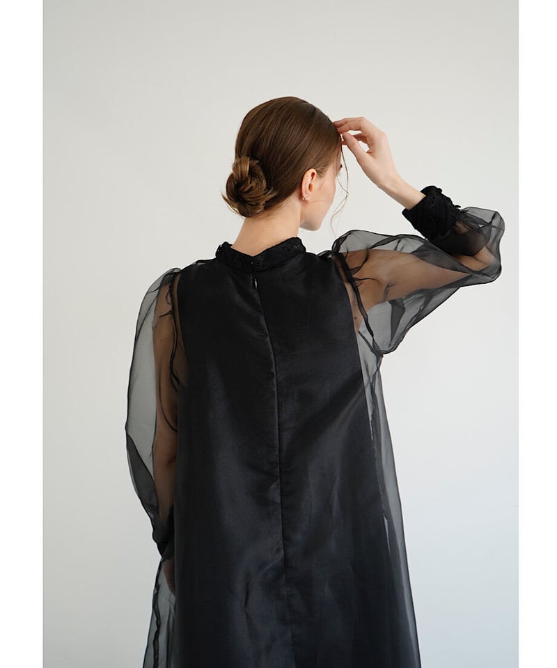 sheer cape one-piece  acka