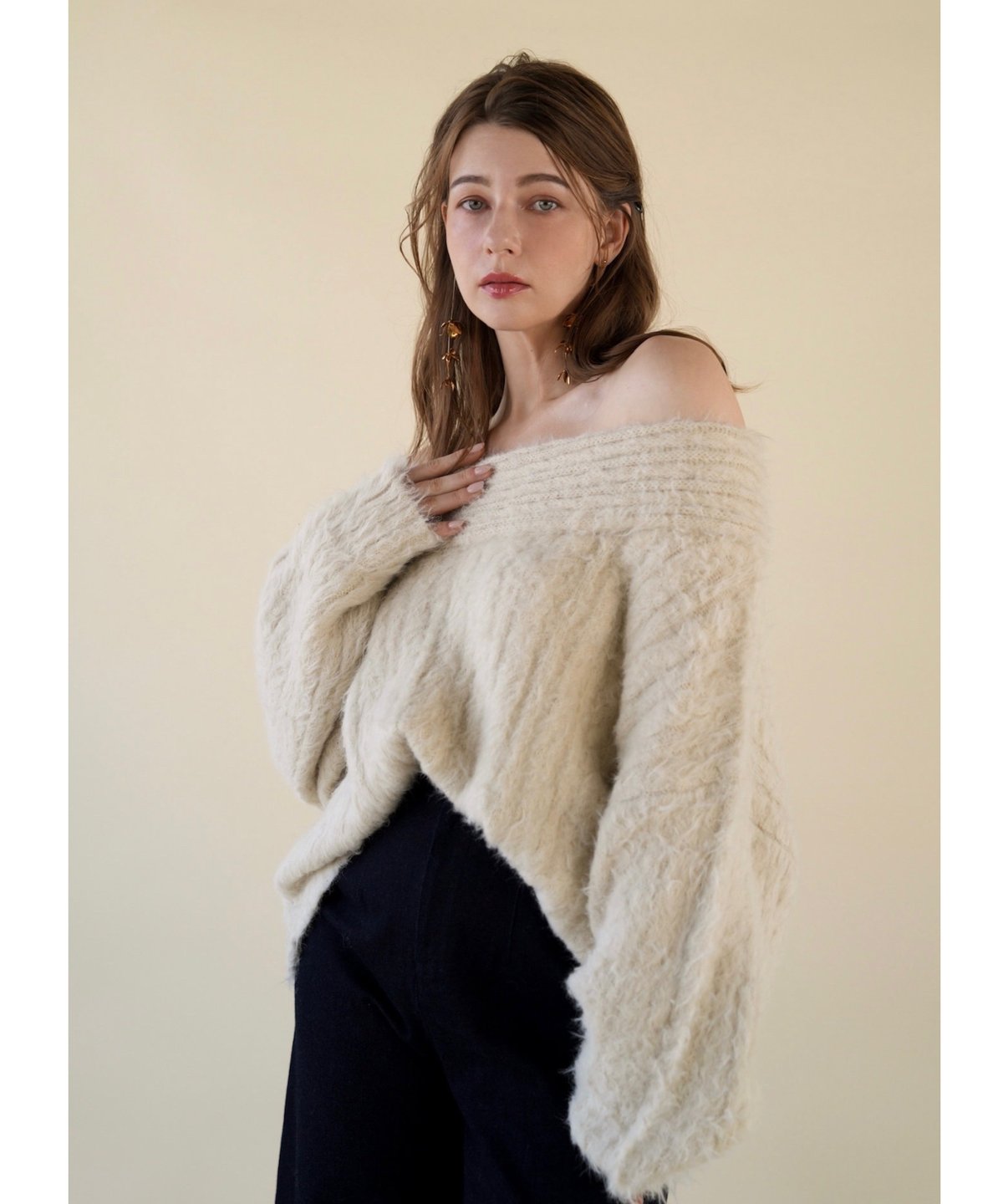 off shoulder knit | Acka.｜ エーシーケーエー｜公式オンラインストア 