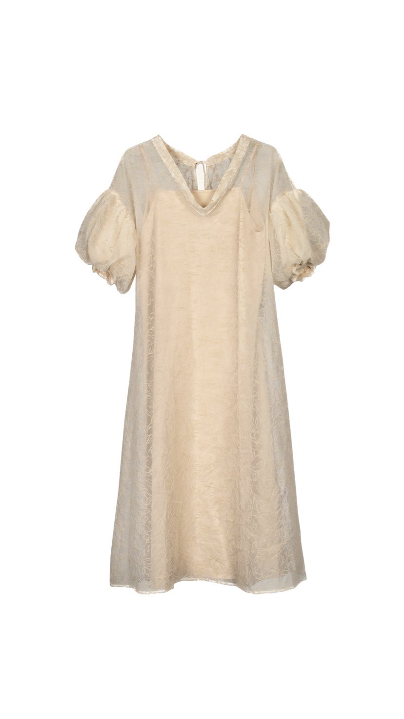 sheer loose one-piece ( beige ) | 【Acka.】エーシーケー...