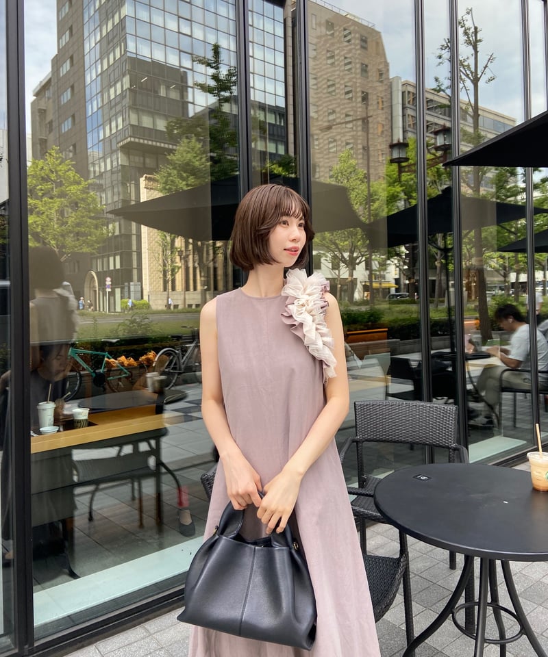 tulle no sleeve one-piece | Acka.| エーシーケーエー|公式 tulle no sleeve one-piece | Acka.| エーシーケーエー|公式