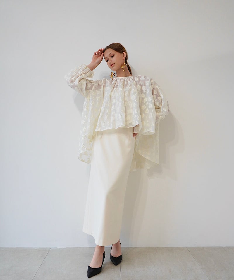 jacquard over flare blouse | 【Acka.】エーシーケーエー｜公式...