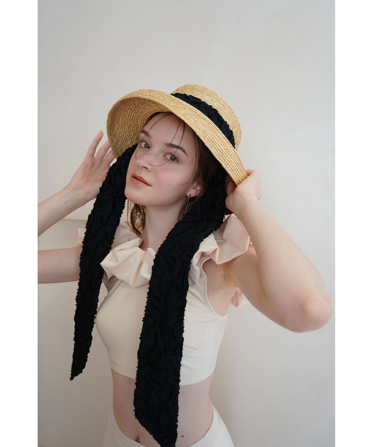 CA4LA × Acka 】scarf straw hat | 【Acka.】エーシーケー...