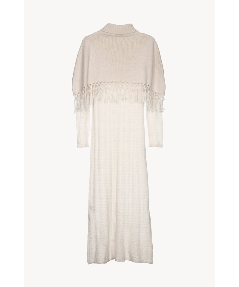 cape ami knit one-piece (ivory) | 【Acka.】エーシーケー...