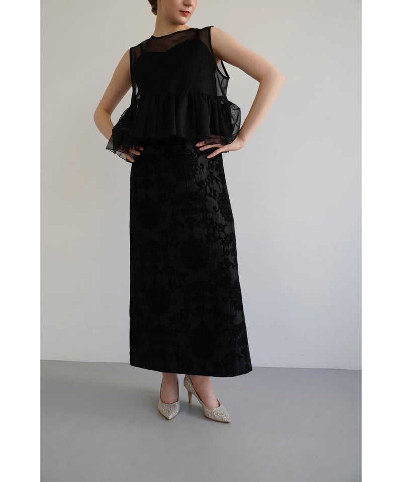 sheer vest camisole one-piece | Acka.| エーシーケーエー sheer vest camisole one-piece | Acka.| エーシーケーエー
