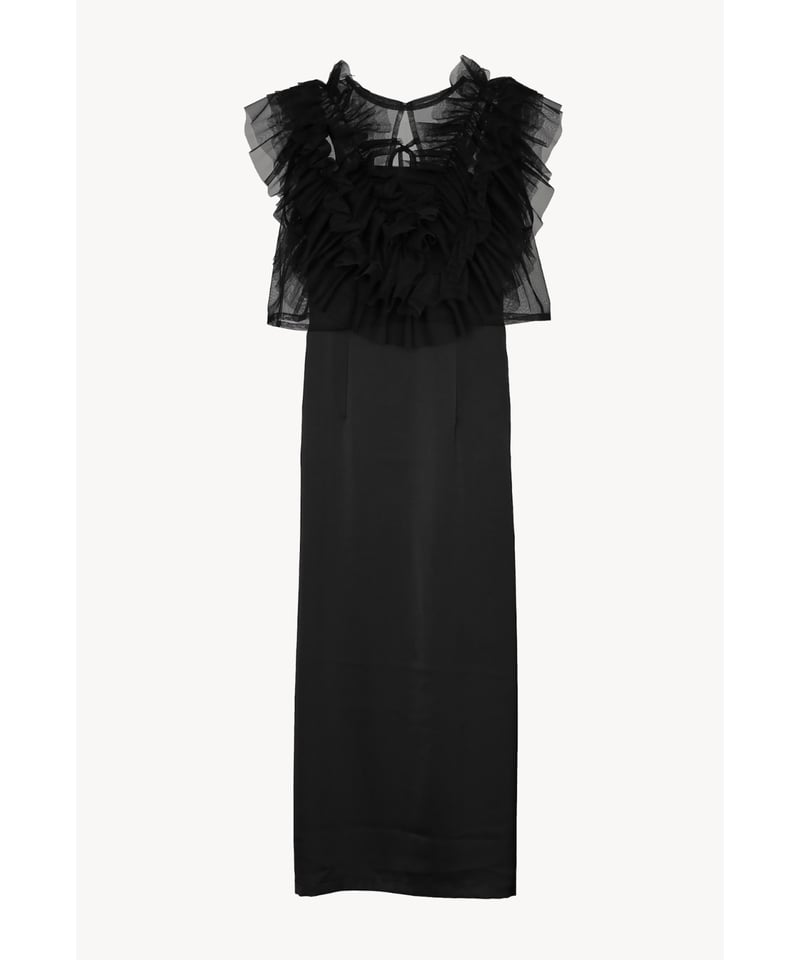 tulle vest satin one-piece | Acka.| エーシーケーエー|公式 tulle vest satin one-piece | Acka.| エーシーケーエー|公式