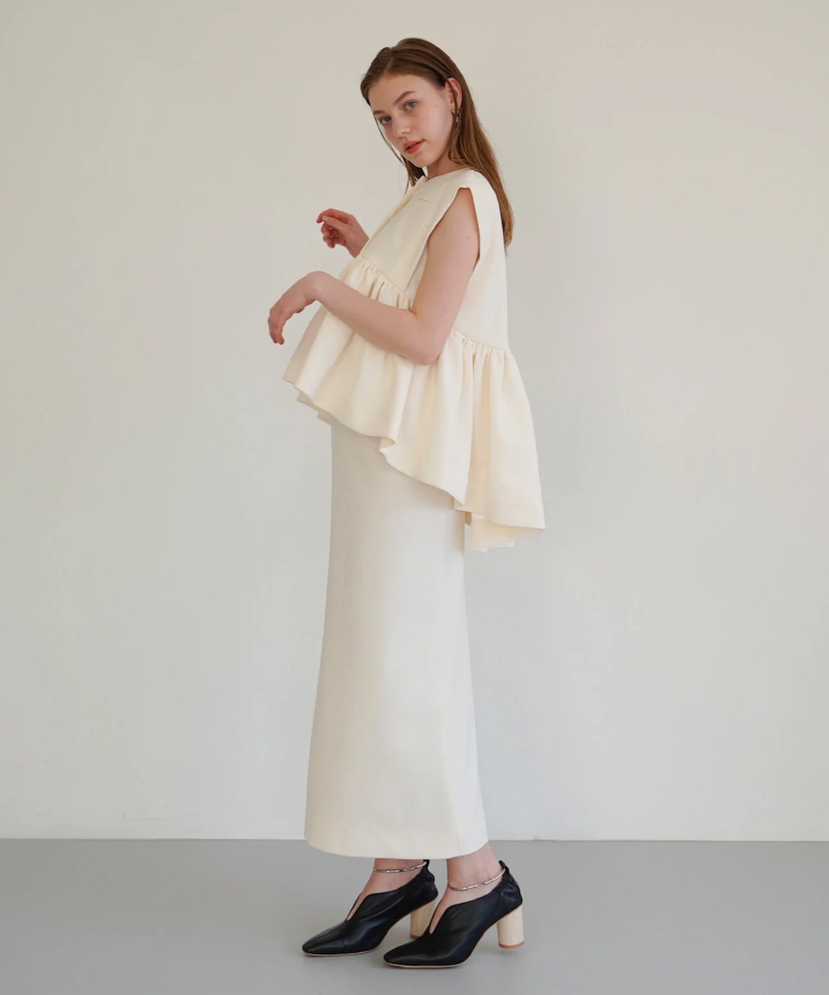 georgette pencil skirt | Acka.｜ エーシーケーエー｜公式オンライ