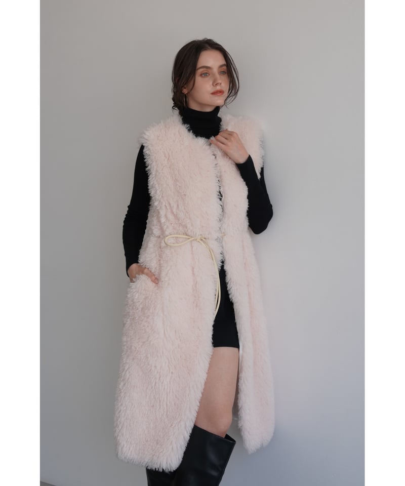 andpal &pal アウター　ファーベスト　crimp Fur vest andpal &pal アウターファーベストcrimp Fur vest