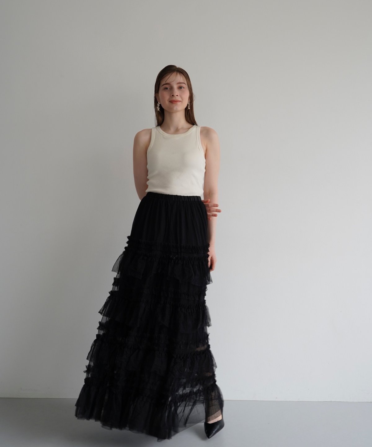 tulle long skirt（black） | 【Acka.】エーシーケーエー｜公式オンラ...