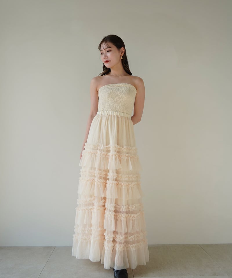 Acka tulle long skirt 1サイズ tulle long skirt – Acka online store