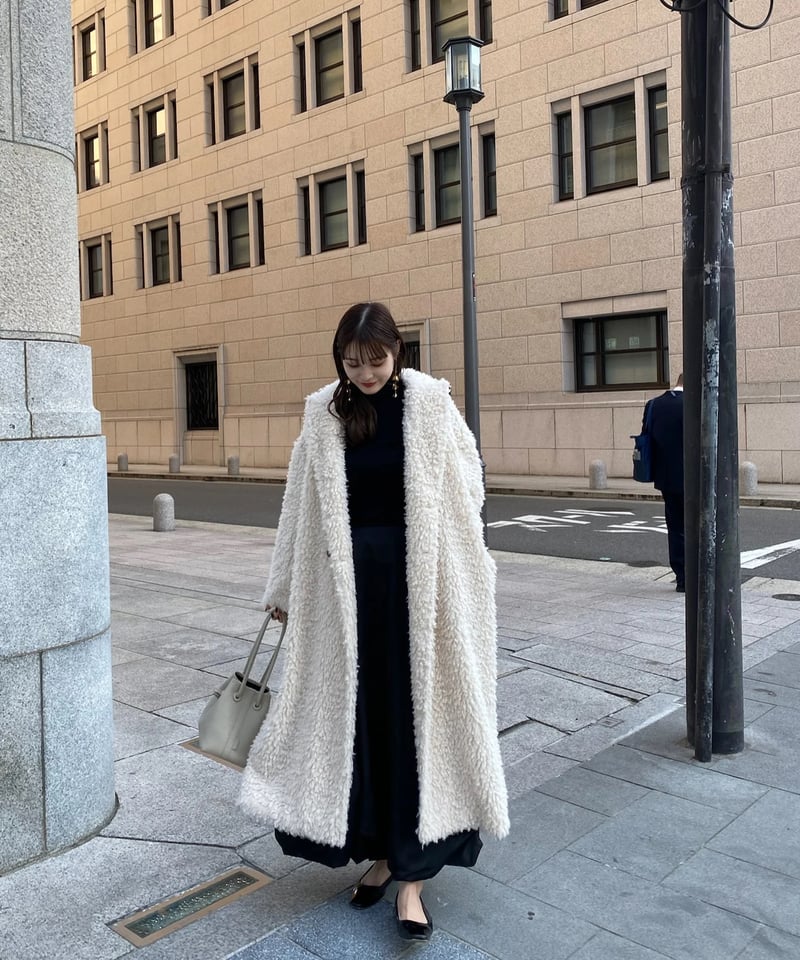 poodle boa long coat | Acka.| エーシーケーエー|公式 poodle boa long coat | Acka.| エーシーケーエー|公式