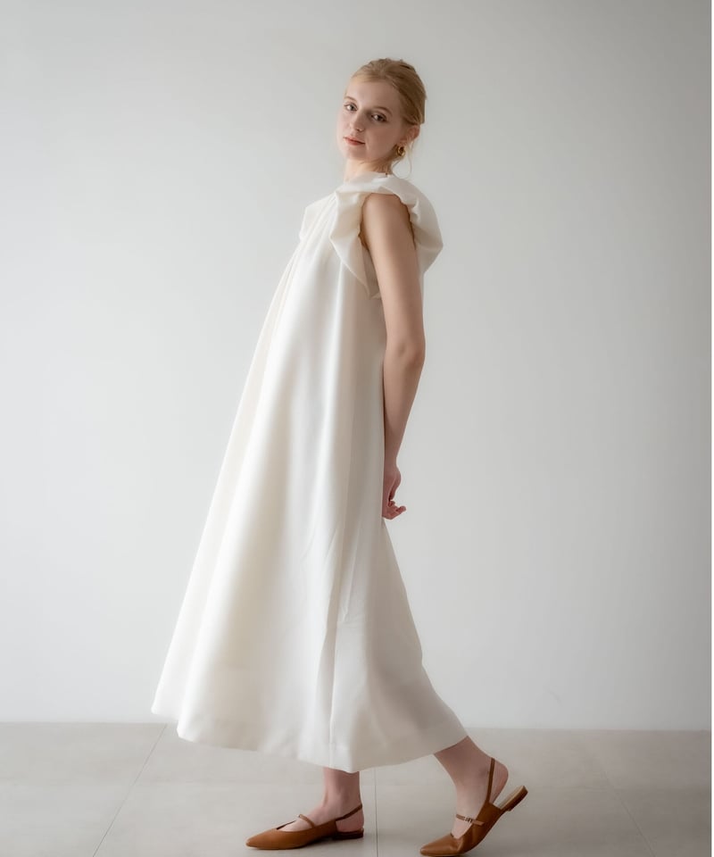 acka drape one-piece size2 White