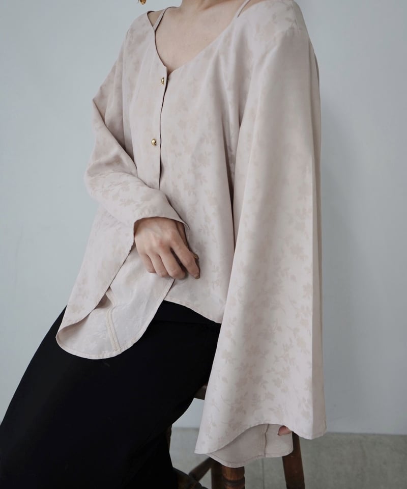 off shoulder flower blouse（pink） | 【Acka.】エーシーケ
