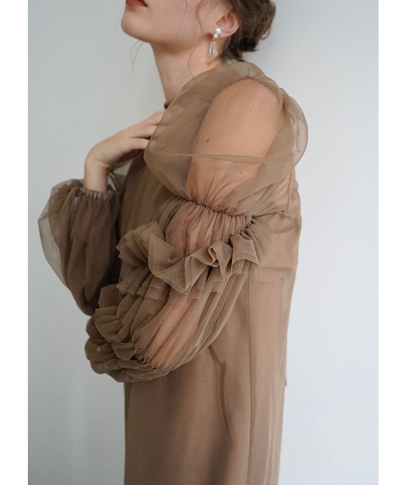 tulle sheer one-piece | Acka.｜ エーシーケーエー｜公式オンラインストア