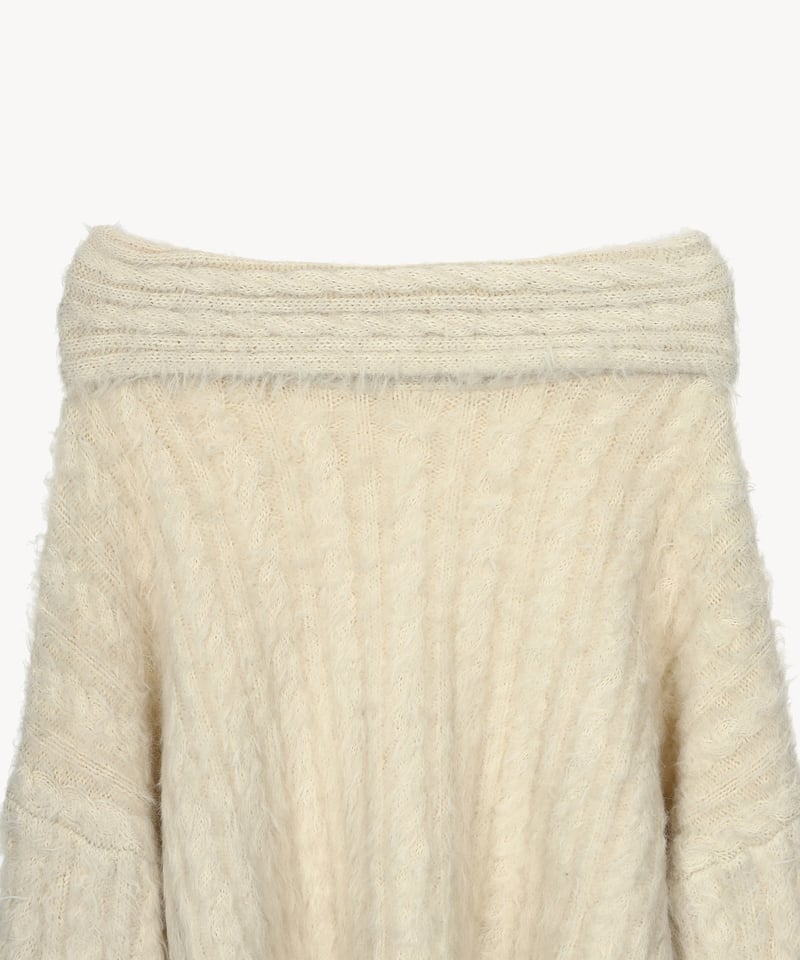 off shoulder knit | Acka.｜ エーシーケーエー｜公式オンラインストア 