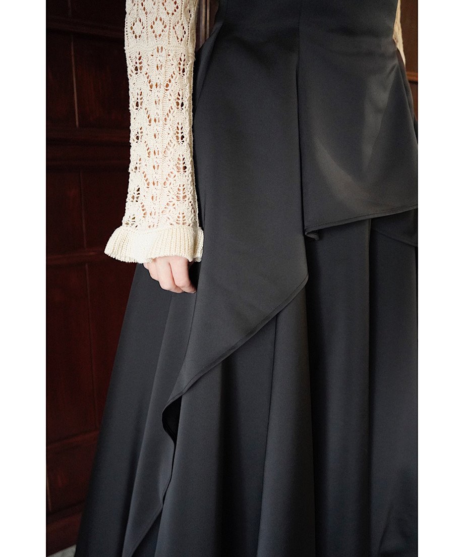 Acka balloon form satin skirt サイズ0 balloon form satin skirt – Acka online store
