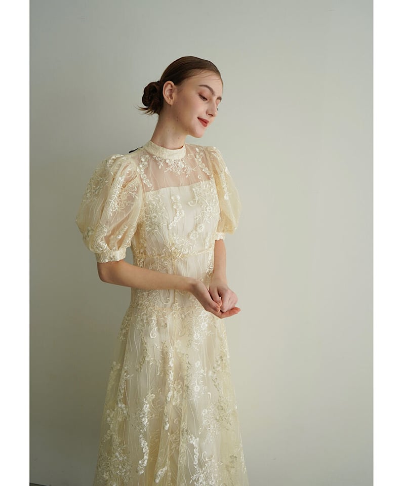 acka lace flare dress