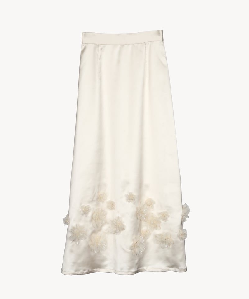 satin flower skirt | Acka.｜ エーシーケーエー｜公式オンラインストア