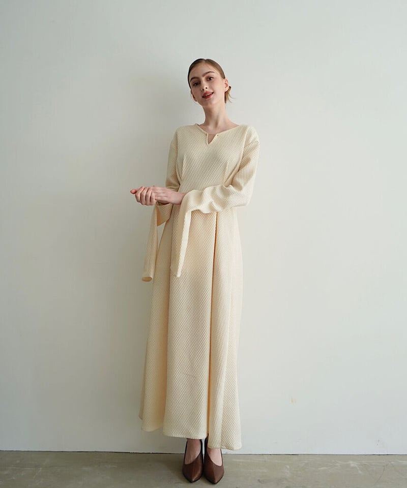 Acka arm slit one-piece （ivory）【サイズ2】