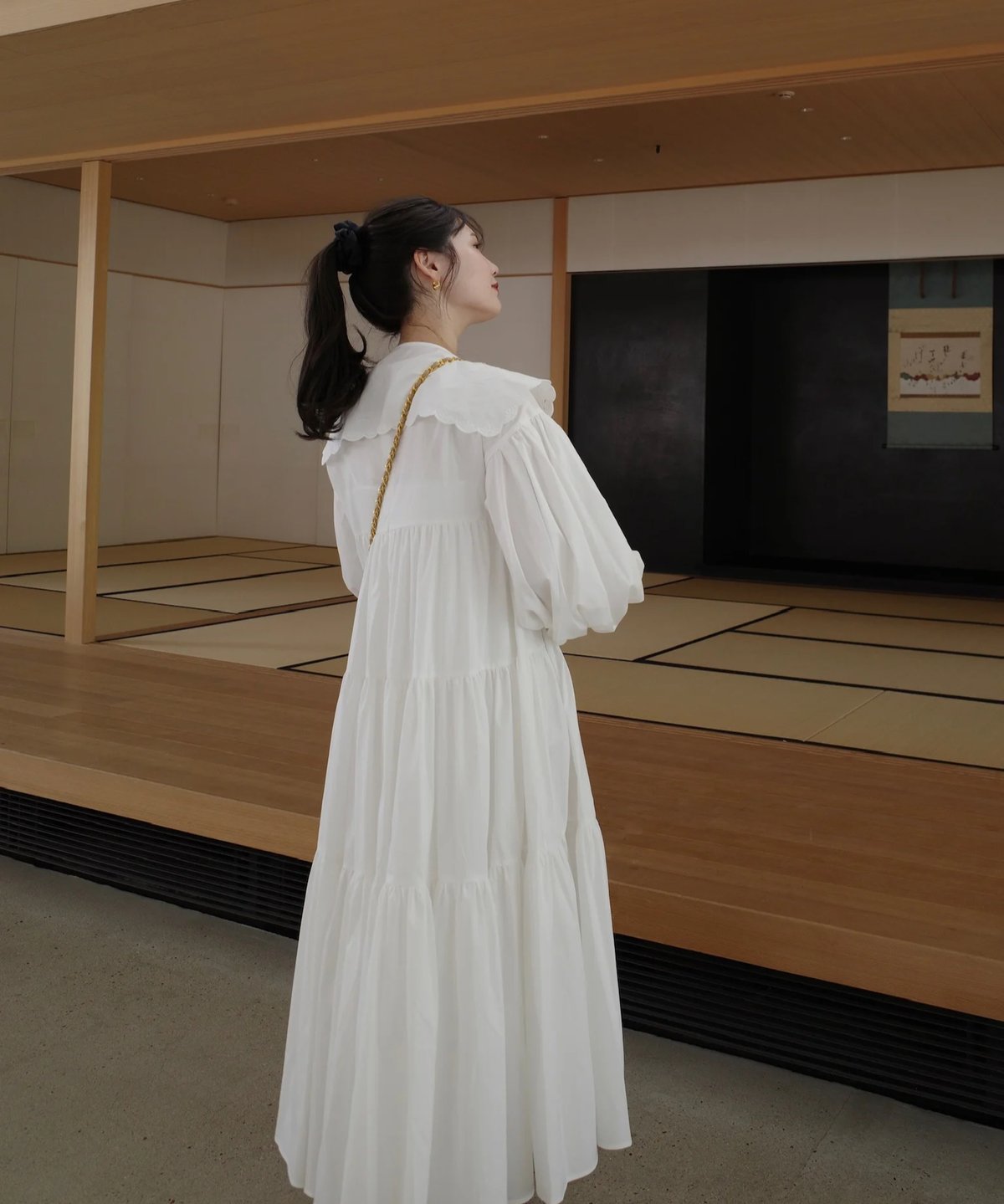 lace collar shirt dress | Acka.｜ エーシーケーエー｜公式オンラ