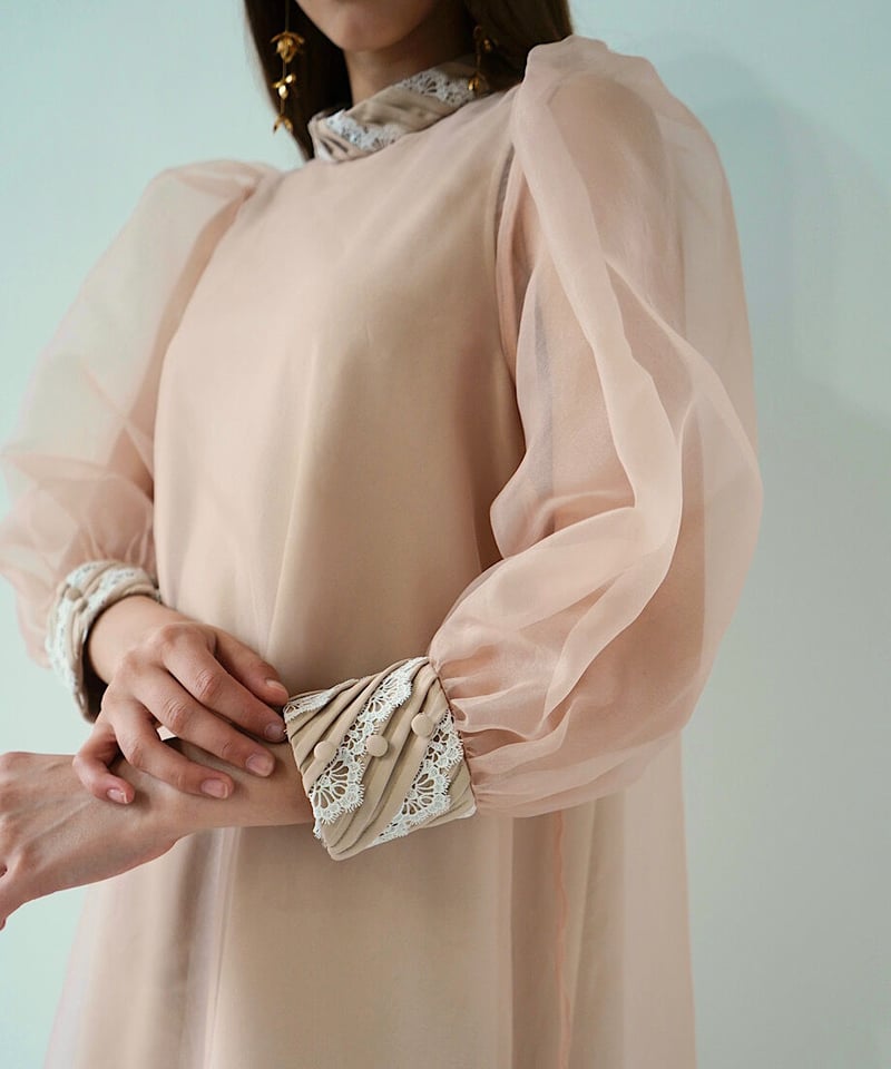 sheer over one-piece（light beige） | 【Acka.】エーシー...