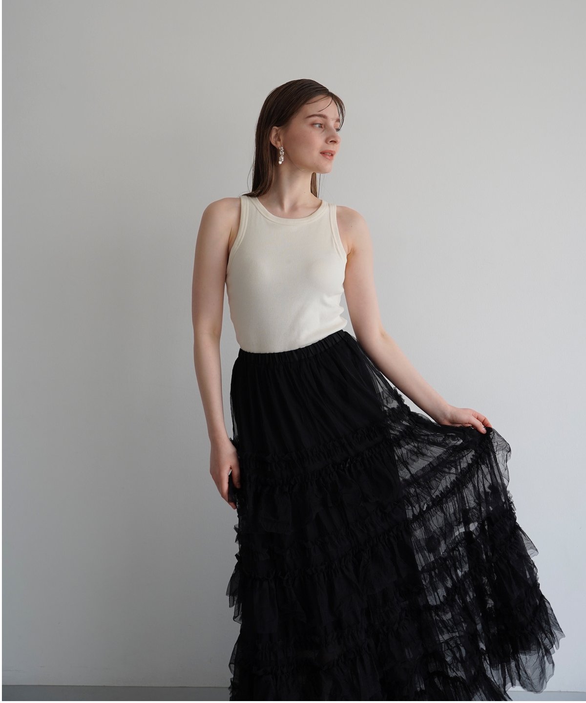 tulle long skirt | Acka.| エーシーケーエー|公式オンライン tulle long skirt | Acka.| エーシーケーエー|公式オンライン