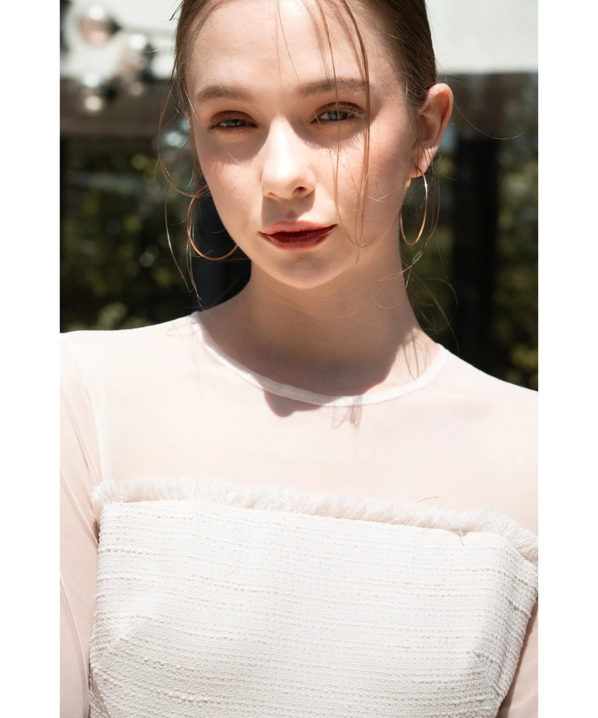 sheer tweed cocoon dress | Acka.| エーシーケーエー|公式オン sheer tweed cocoon dress | Acka.| エーシーケーエー|公式オン